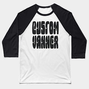 Bubble Custom Vanner (Black) Baseball T-Shirt